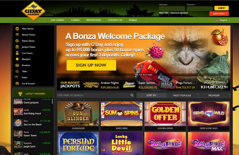 Gday casino 25 free spins coin master